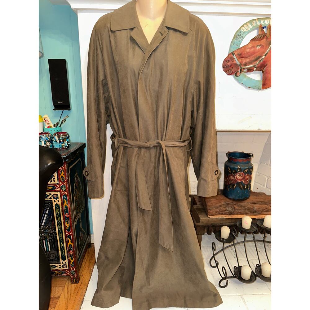 VINTAGE 90's SANYO NY EXCLUSIVELY FOR BLOOMINGDALE'S TRENCHCOAT UNISEX MEN'S 36
